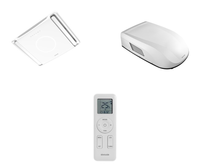 ASV25-BS Sinclair Caravan Unit 9000BTU R32