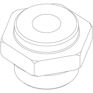 027H5548 Spare Part, ICF 50-65, Defrost Adaptor 3/8 - 18 NPT