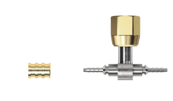 XPB0C2 Quadra DN2- T Fitng + Nut 1/4" Inc Gasket 1pcs