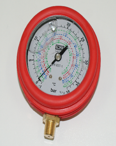 Manifold Gauge High Pressure Glycerin with Boot
