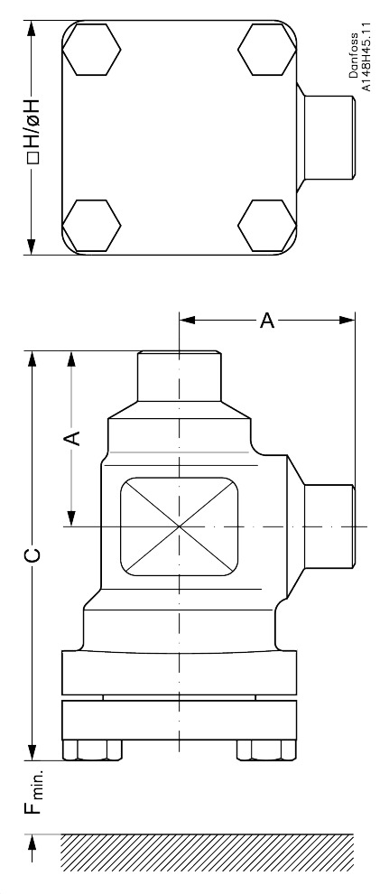 148B5342 Strainer housing, FIA 20