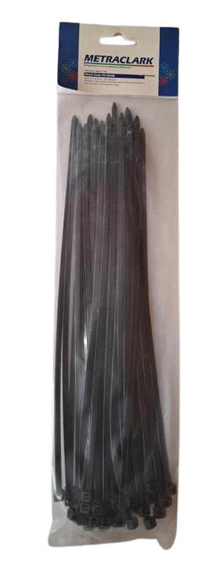 Cable Tie Black 300 mm Long in Pack of 50
