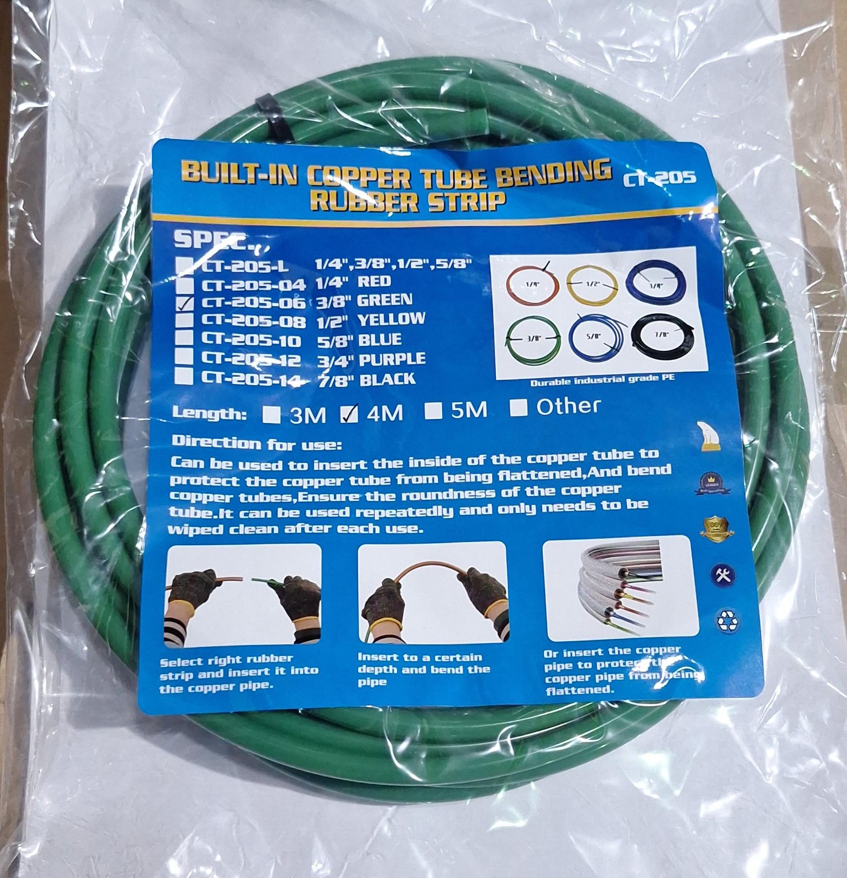 Bender Strip Internal 3/8" 4m Green  CT-205-06